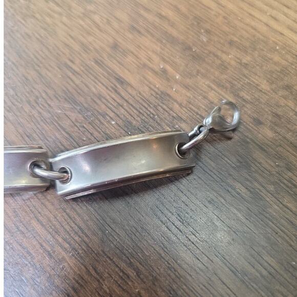 Men’s Tiffany & Co. NY 1837 Silver 925 & Titanium Midnight Link ID Bracelet 8.5” - Picture 15 of 16